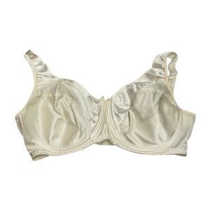 Playtex Secrets Underwire Bra Women's 38D Ivory Adjustable Strap Full Coverage